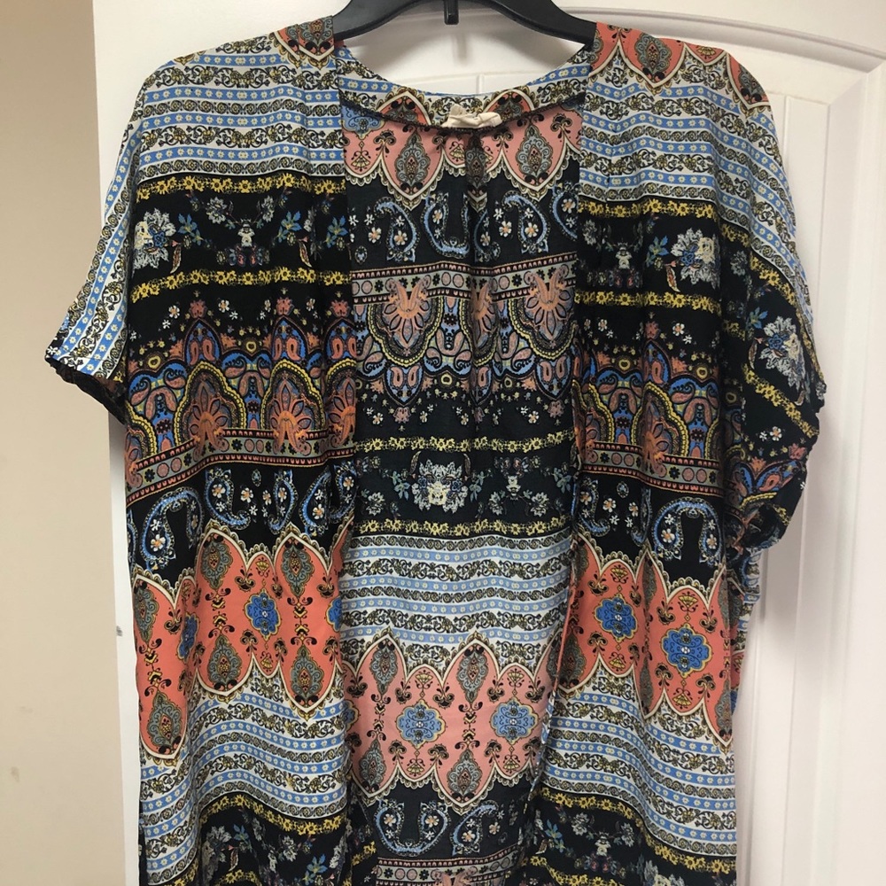 Paisley design Open Front Kimono